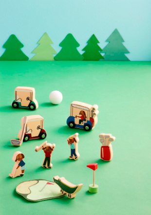 Wooden Toy Set, Golf - Magpies Paducah