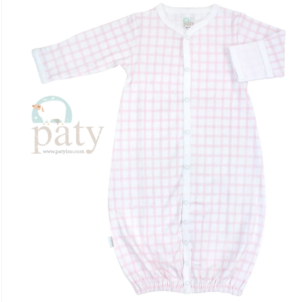 Pima Converter Gown, Pink Gingham - Magpies Paducah