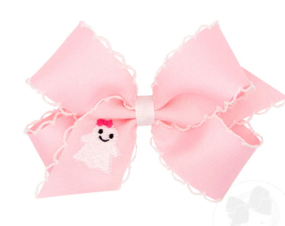 Medium Moonstitch Bow, Pink Ghost - Magpies Paducah