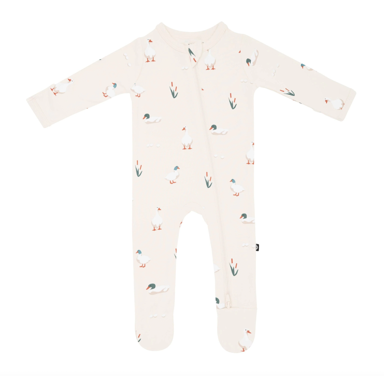 Kyte Baby Zippered Footie, Duck - Magpies Paducah