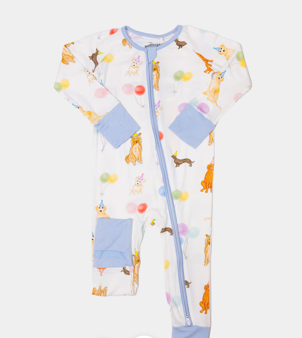 Party Dog PJs, Blue - Magpies Paducah