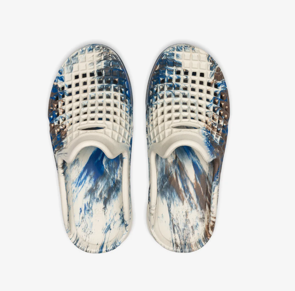 Juniors Cloud Slide, Indigo Mocha Swirl - Magpies Paducah