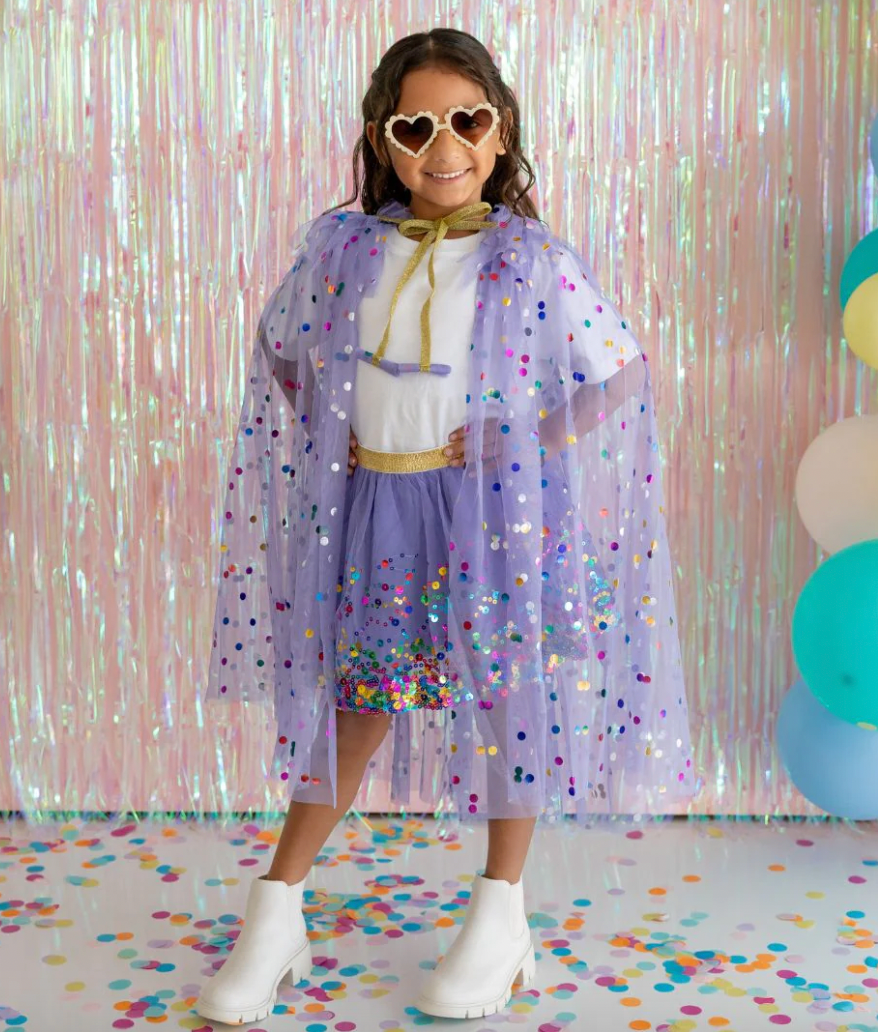 Lavender Confetti Cape - Magpies Paducah