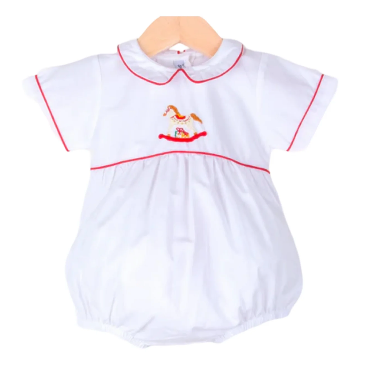 Rocking Horse Embroidered Bubble - Magpies Paducah