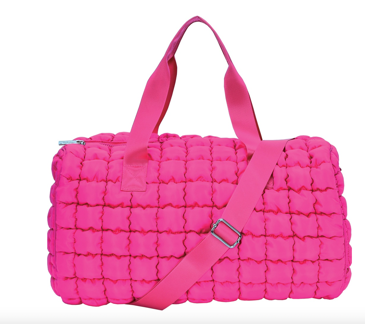 Pretty Pink Puffy Duffle Bag - Magpies Paducah