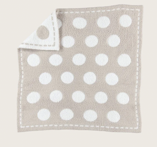 Cozychic Dream Receiving Blanket, Stone and White Circles - Magpies Paducah
