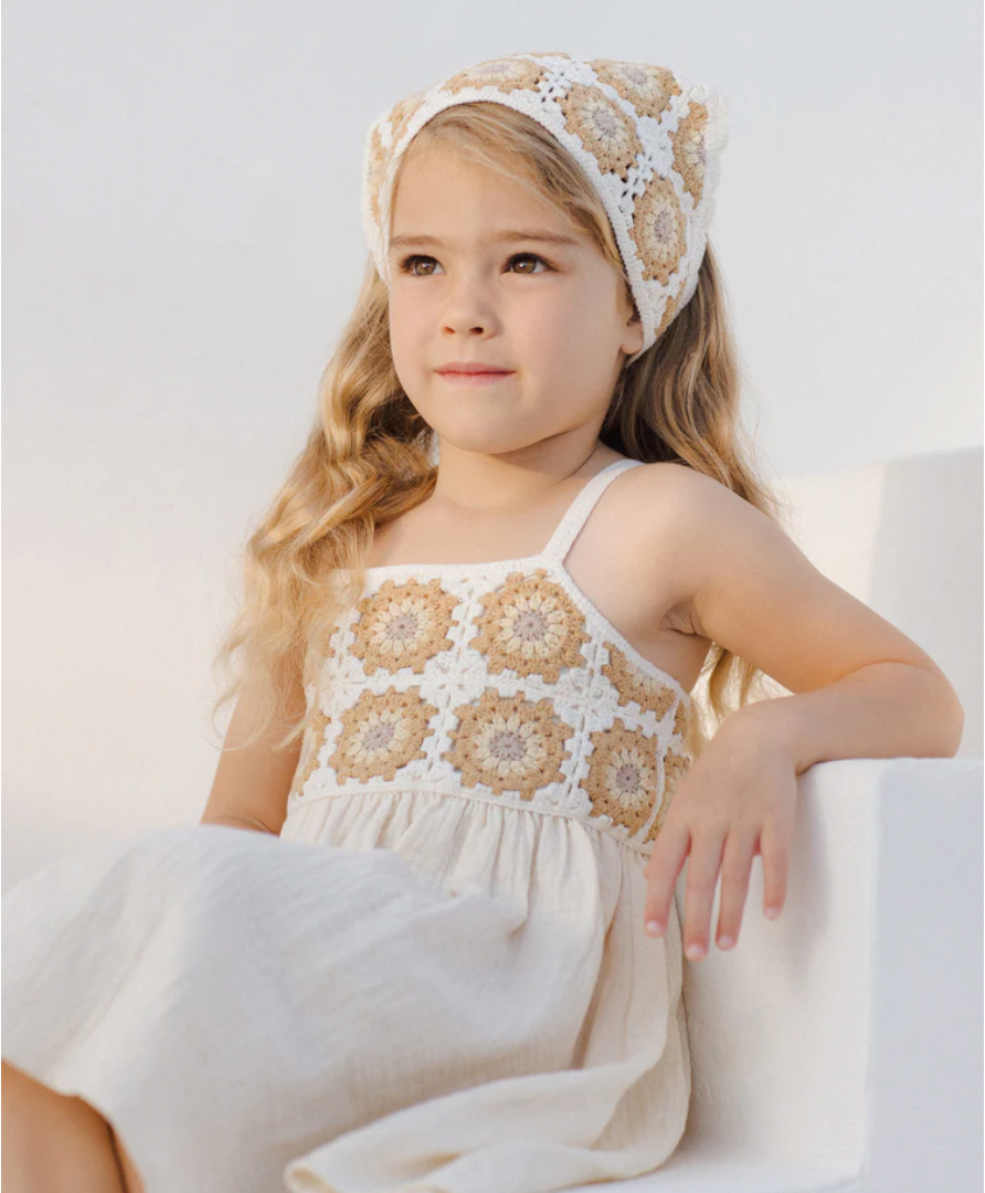 Crochet Sun Dress, Marigold Daisy | 8-9y - Magpies Paducah