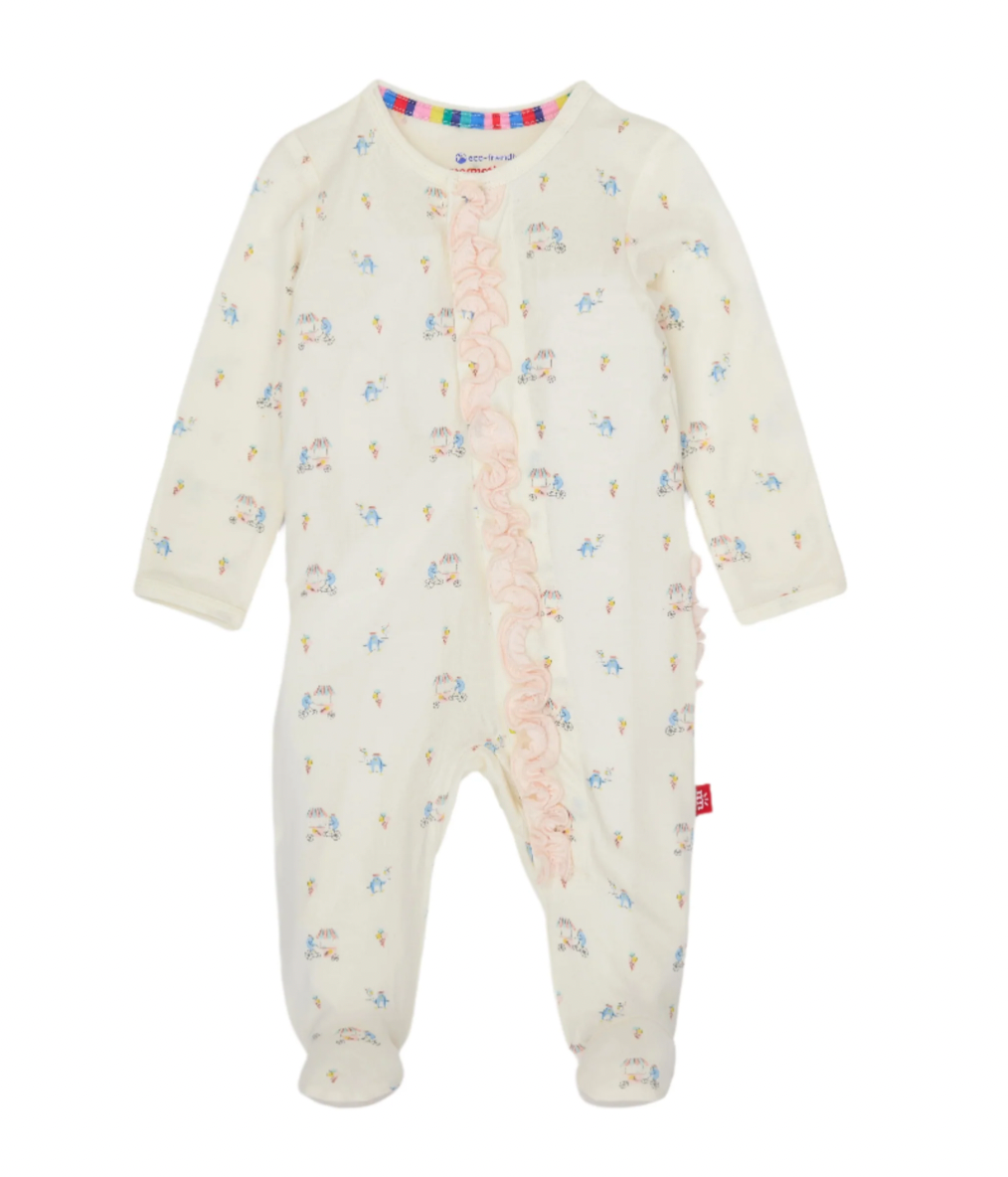 Modal Ruffle Footie, Penguin Pints