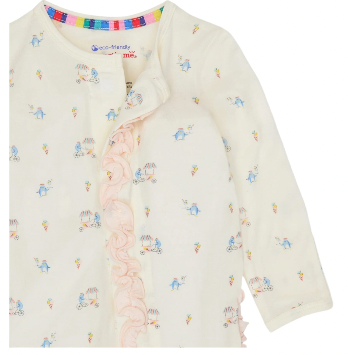 Modal Ruffle Footie, Penguin Pints