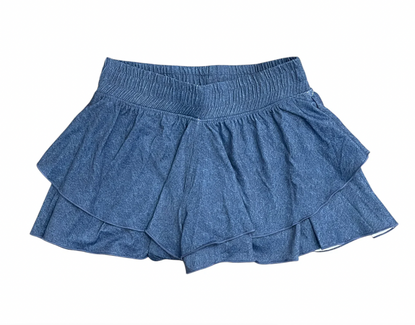 Ruffle Shorts, Denim - Magpies Paducah