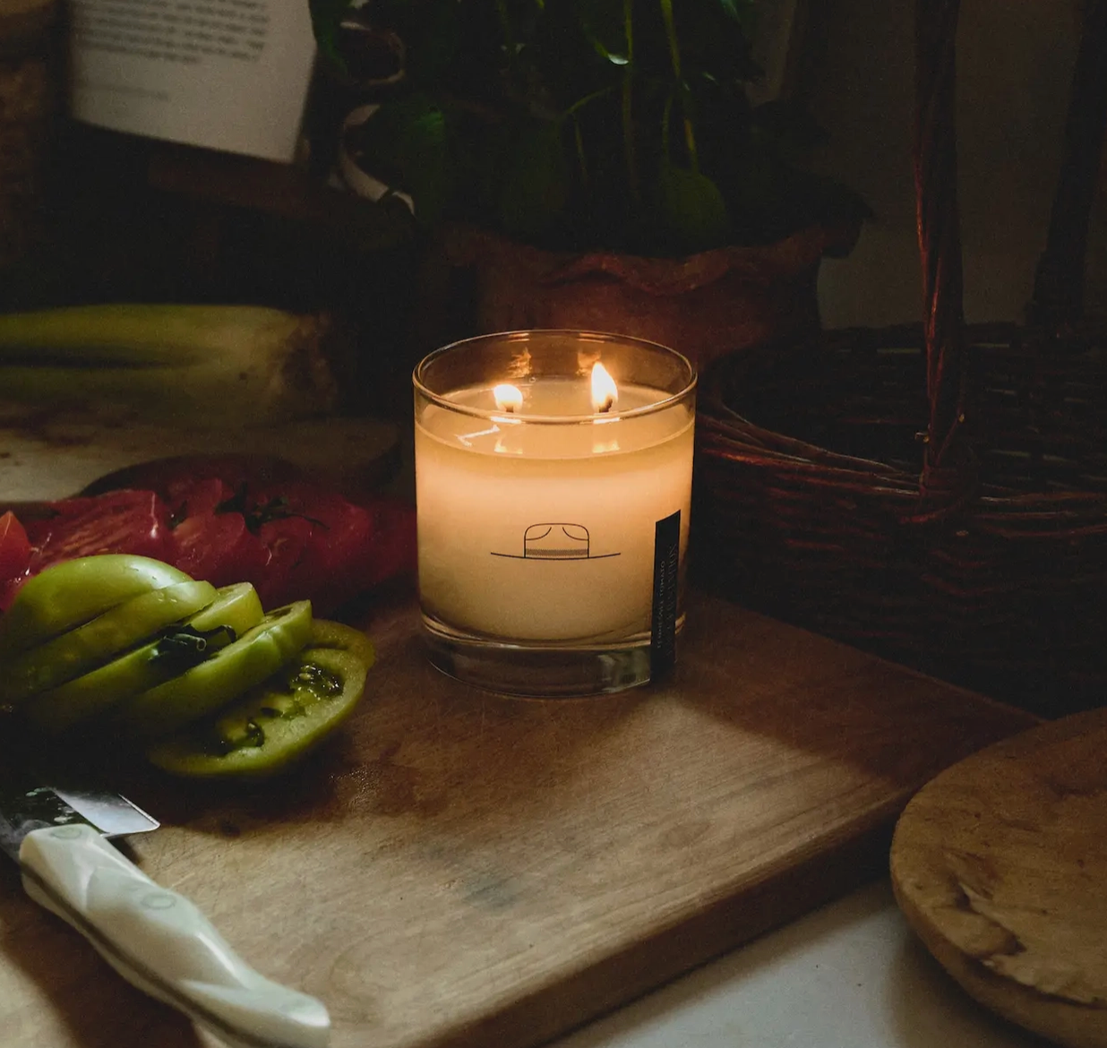 Rocks Glass Candle, Tennessee Tomato - Magpies Paducah