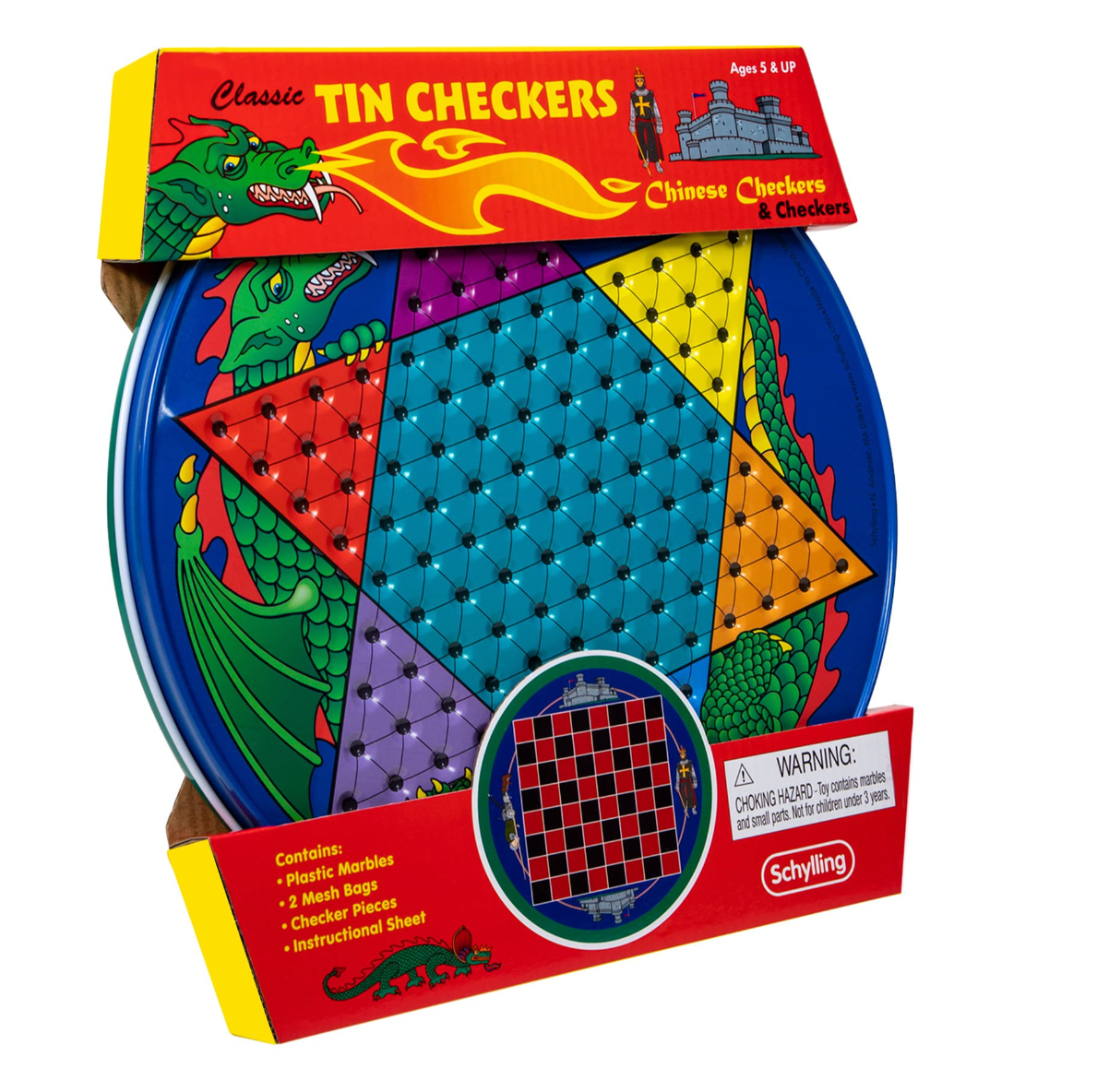 Tin Chinese Checkers - Magpies Paducah