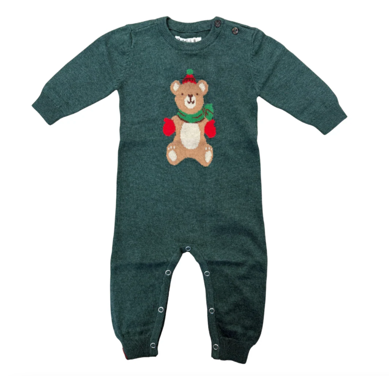 Teddy Bear Sweater Romper - Magpies Paducah