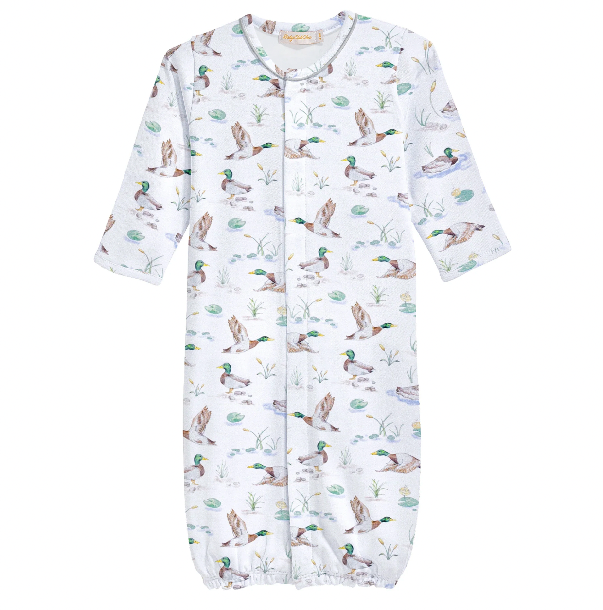 Converter Gown w/ Piping, Mallard Ducks