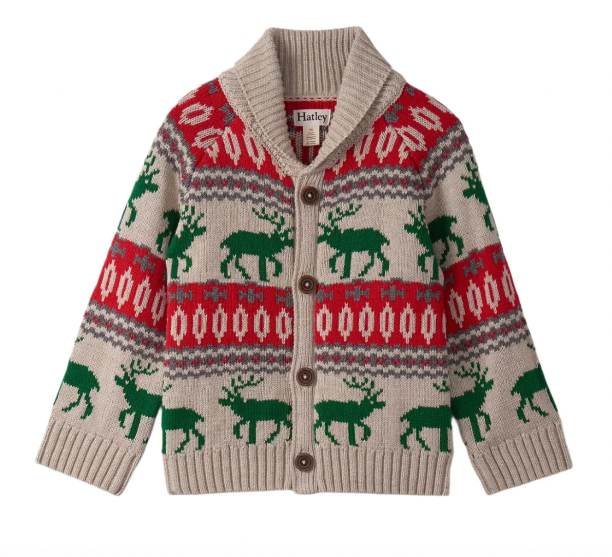 Winter Elk Shawl Cardigan, Toddler - Magpies Paducah