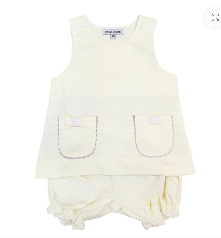 Yellow Bow Pocket Bloomer Set - Magpies Paducah
