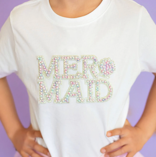 Mermaid Pearl Patch T-shirt