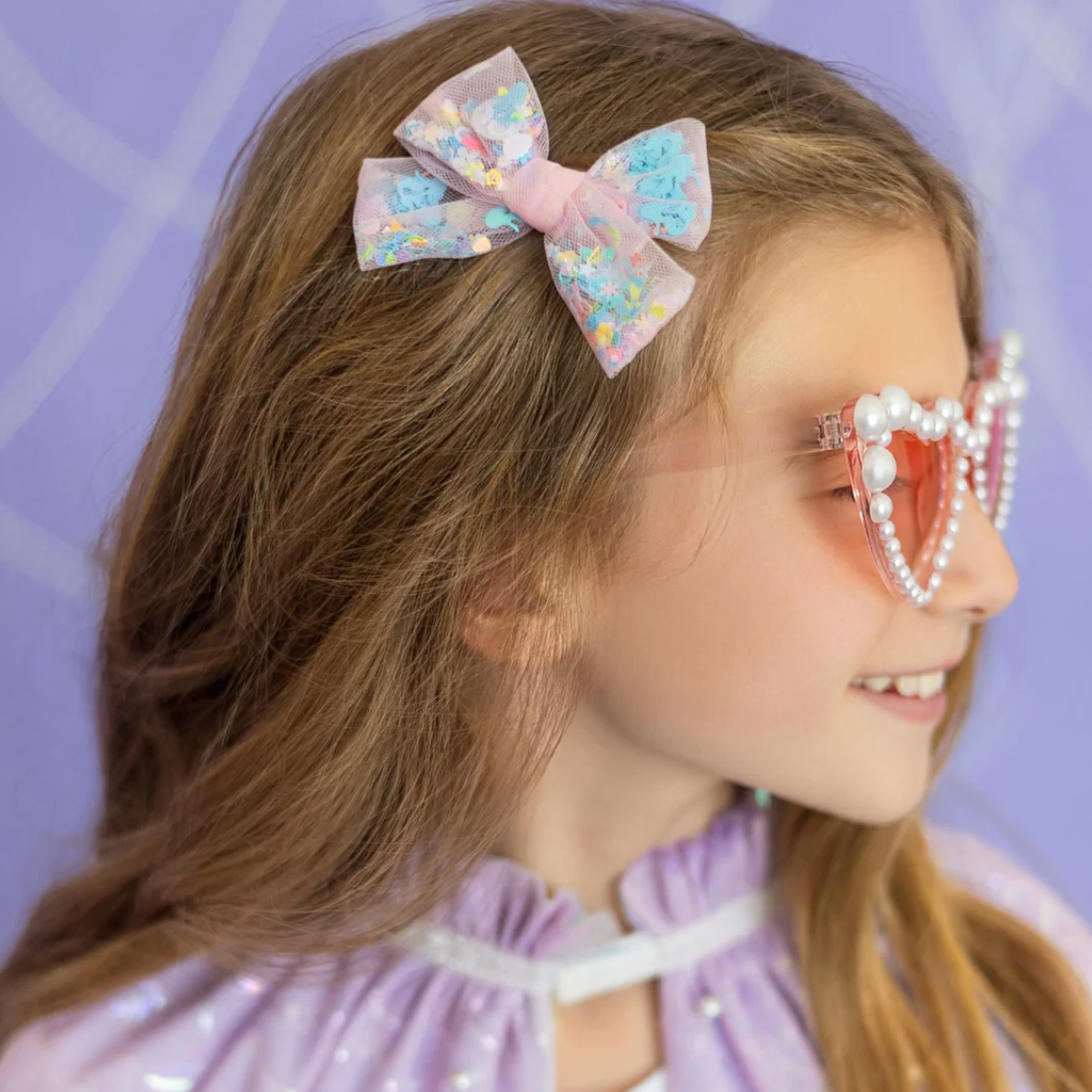 Mermaid Sequin Bow Clip