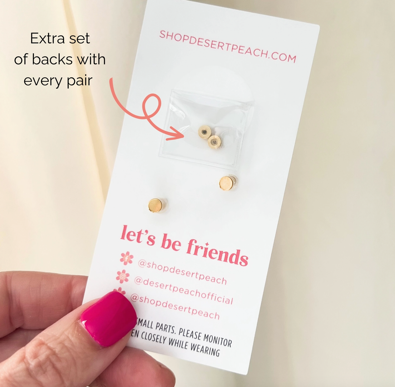 Red Smiley Stud Earrings - Magpies Paducah