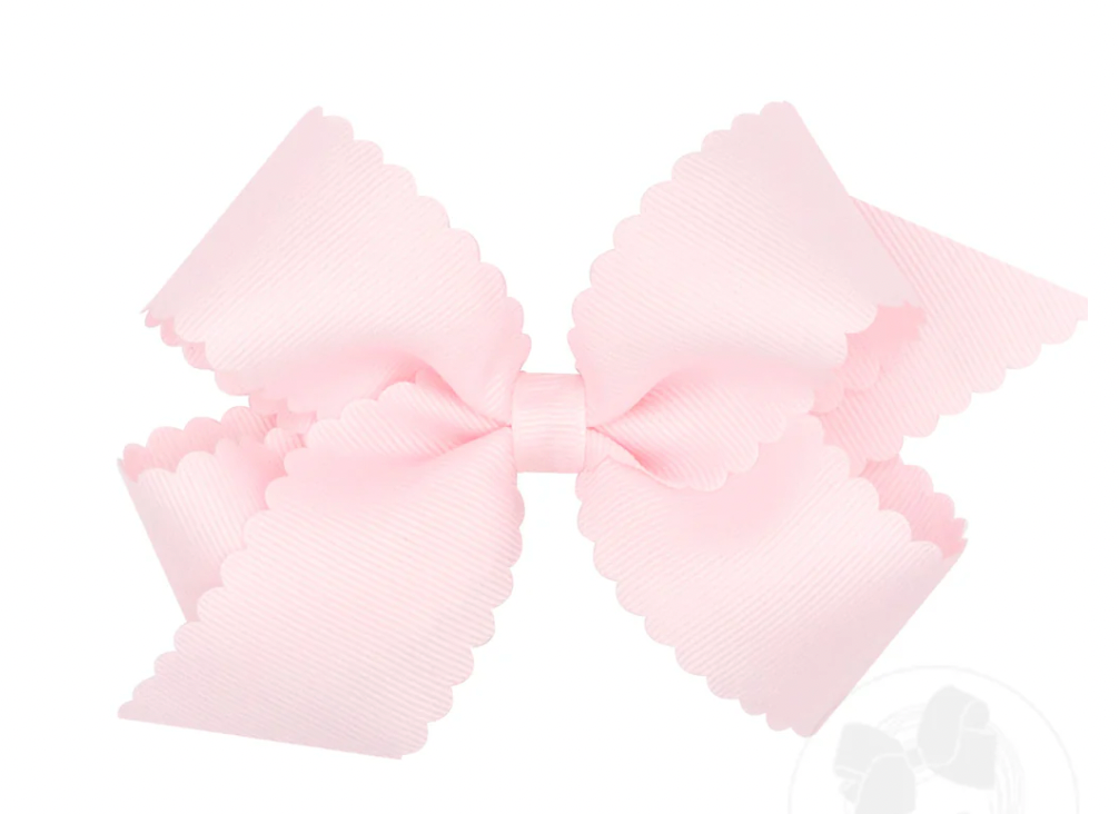 Medium Scalloped Bow (Assorted Colors!)