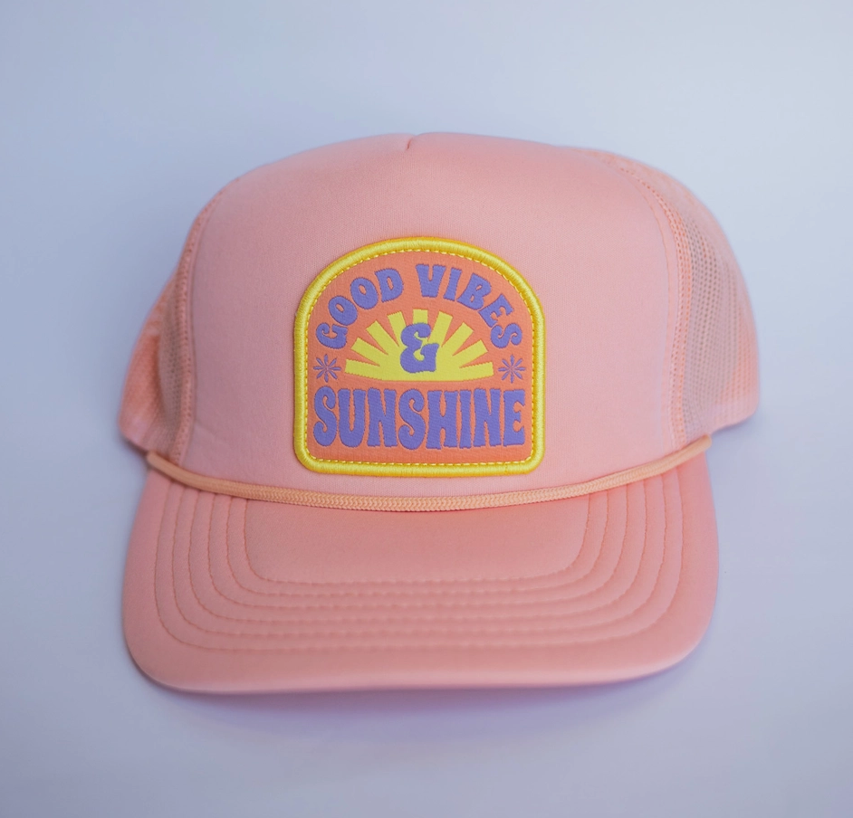 Good Vibes & Sunshine Trucker, Adult - Magpies Paducah