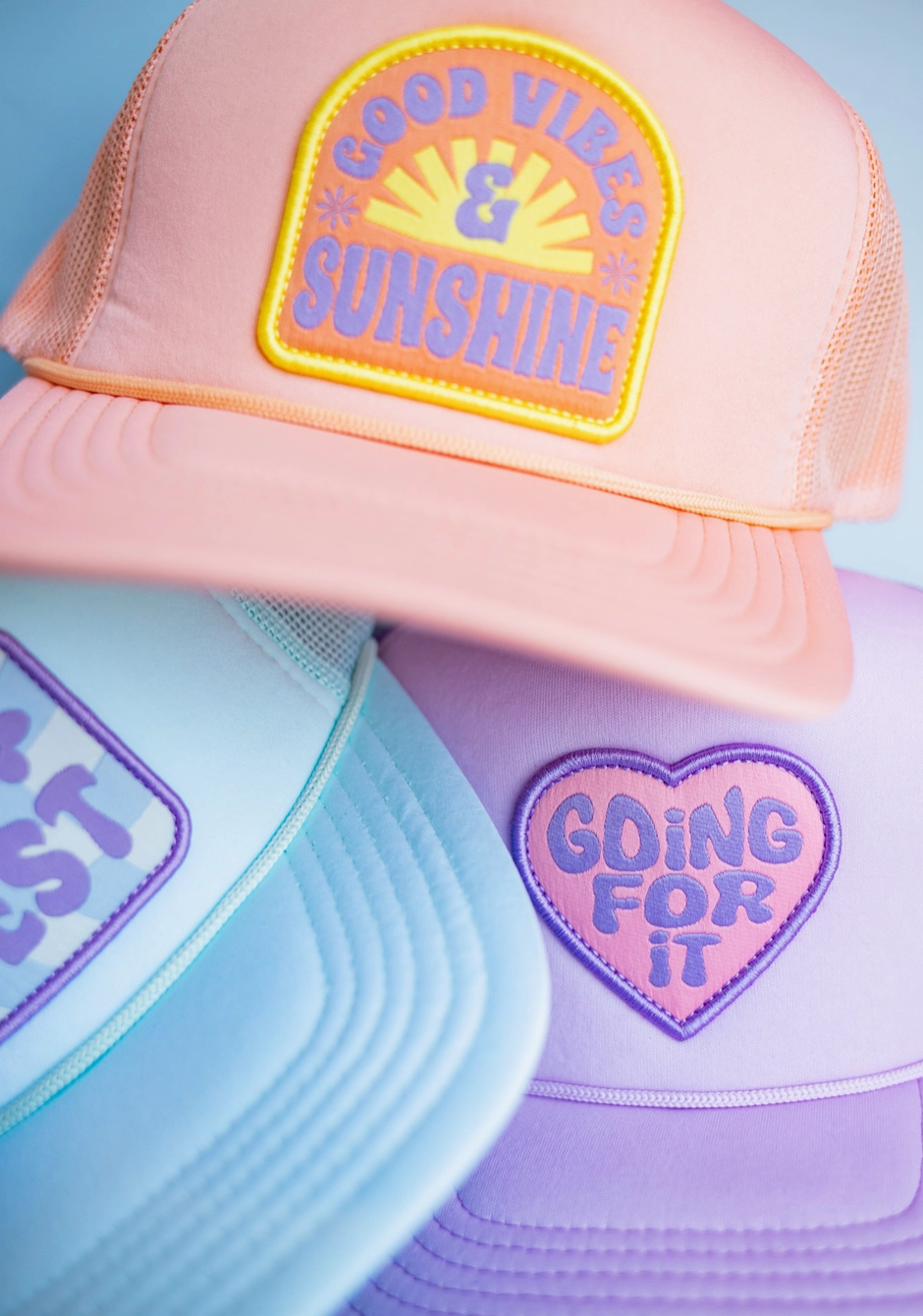 Good Vibes & Sunshine Trucker, Adult - Magpies Paducah