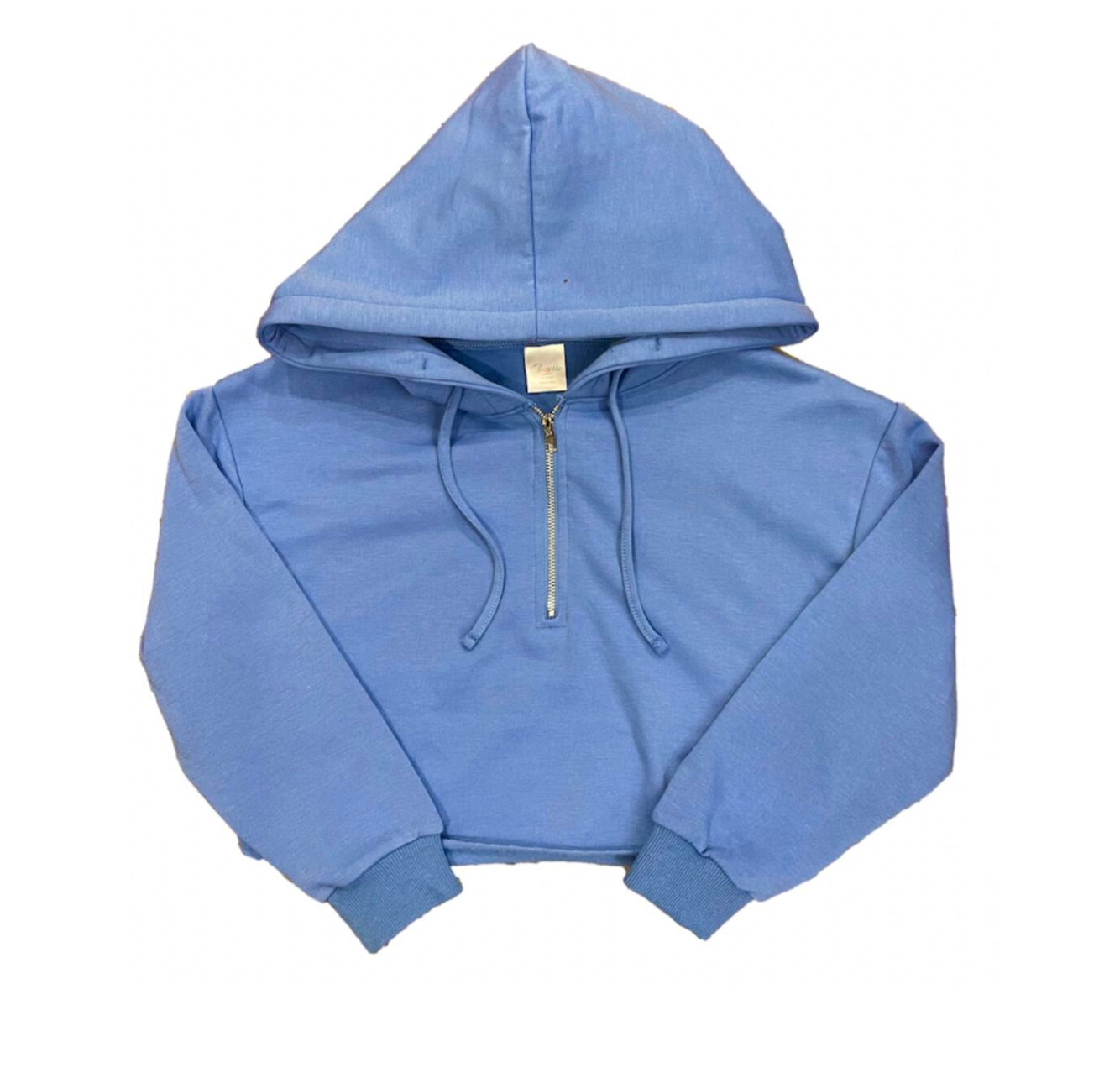 Soft Cloud Half-Zip Hoodie, Blue Water - Magpies Paducah
