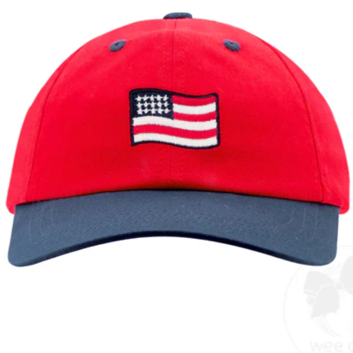 Cotton Twill Ball Cap, American Flag - Magpies Paducah