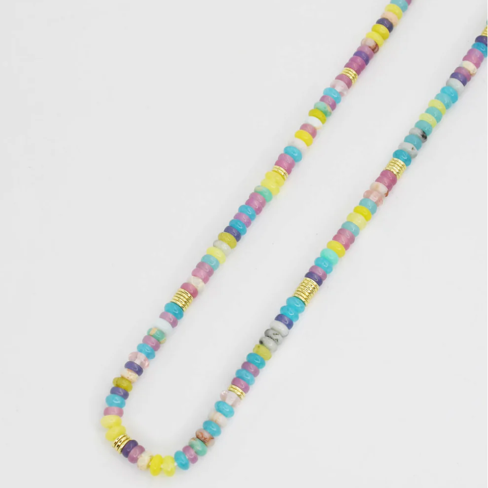 Dainty Candy Gemstone Necklace - Magpies Paducah