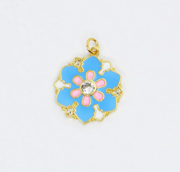 Pastel Flower Charm - Magpies Paducah