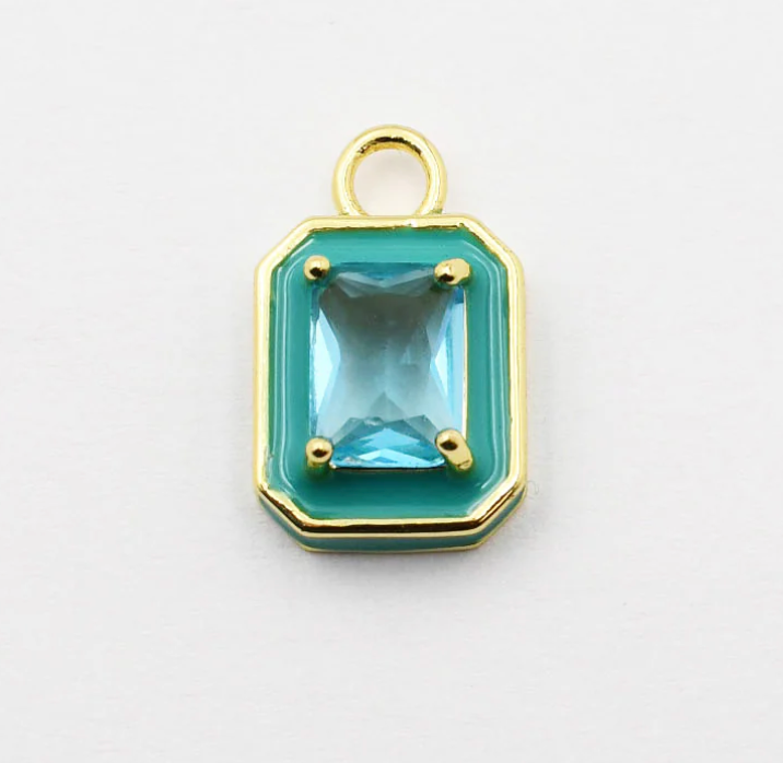 Turquoise Pendant Charm - Magpies Paducah