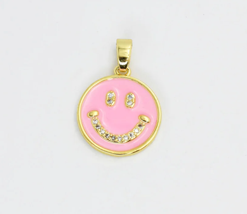 Pink Smile Charm - Magpies Paducah