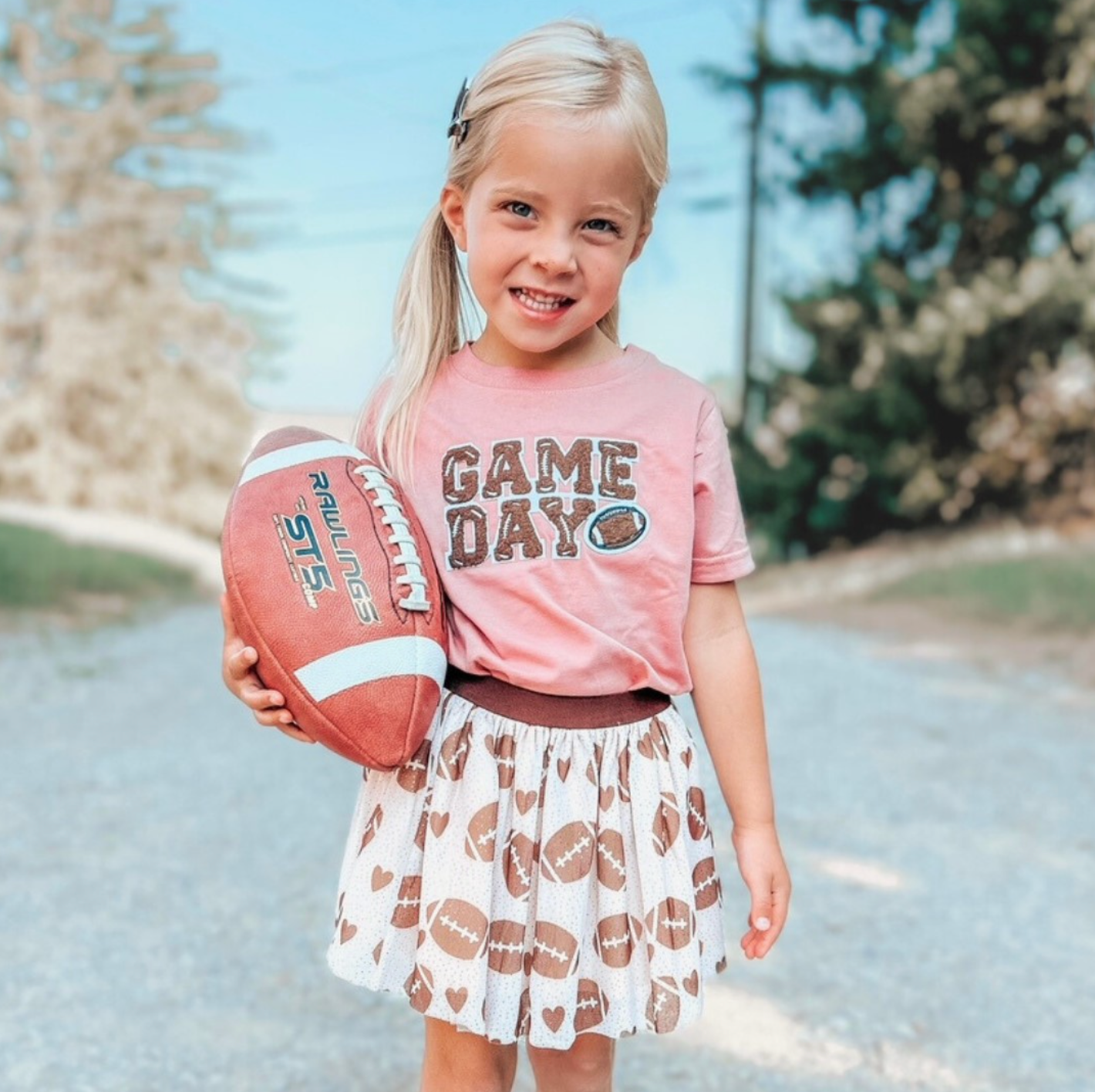 Game Day Patch Tee, Dusty Rose - Magpies Paducah