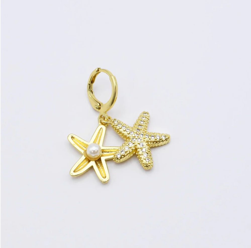 Pearly Starfish Charm - Magpies Paducah