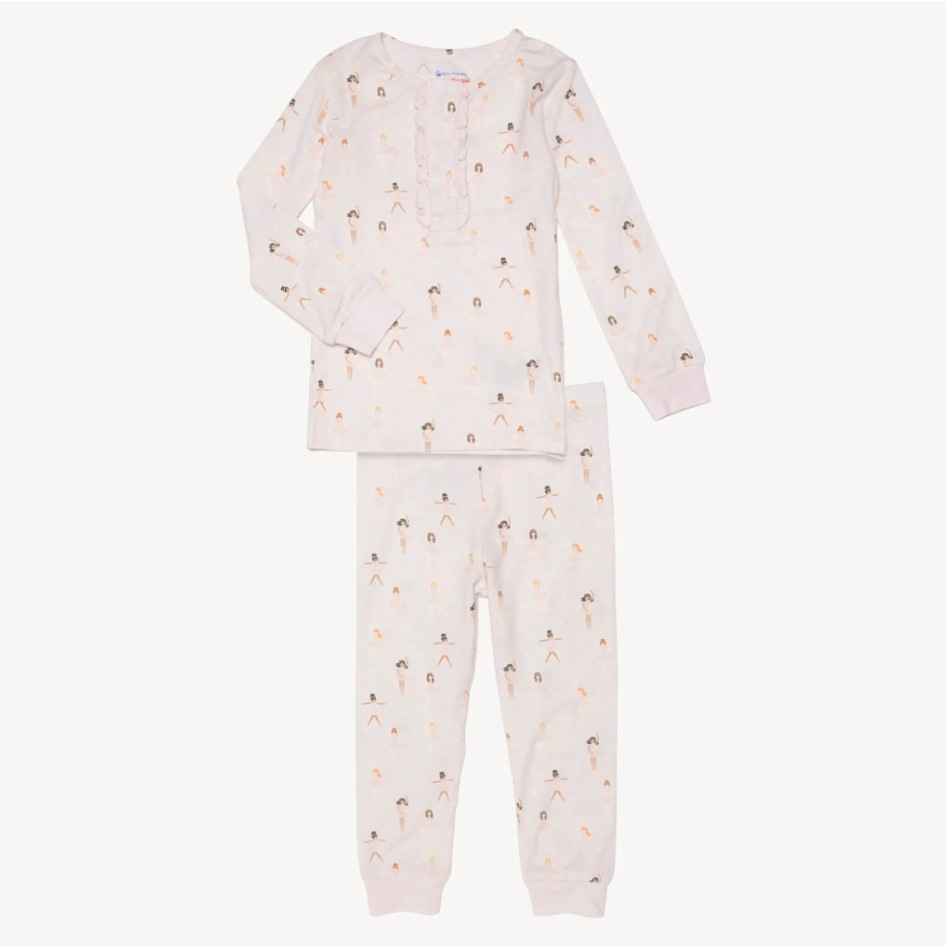 Long Sleeve PJ Set, Tutu Twirl | 12-18m - Magpies Paducah