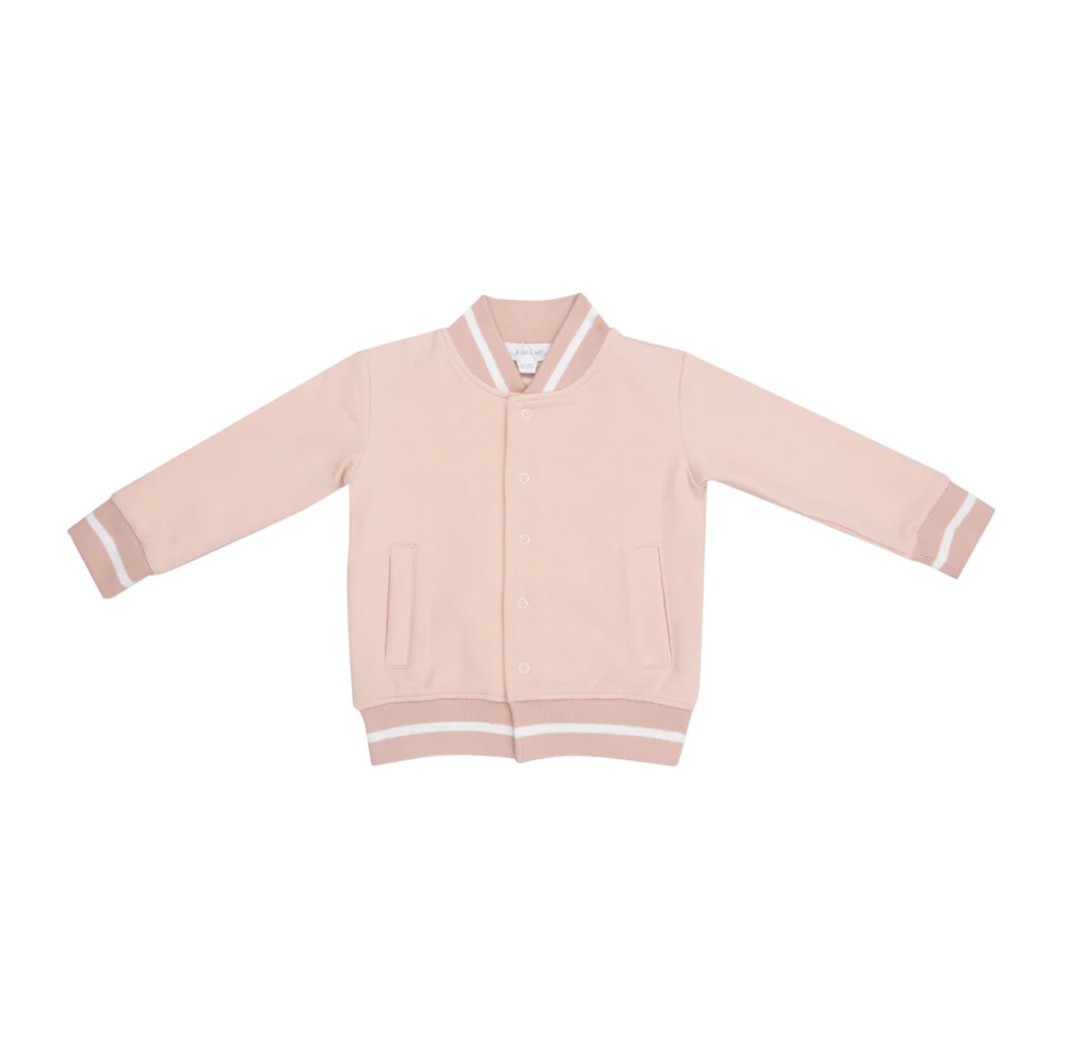 Letterman Jacket, Pink French Terry - Magpies Paducah