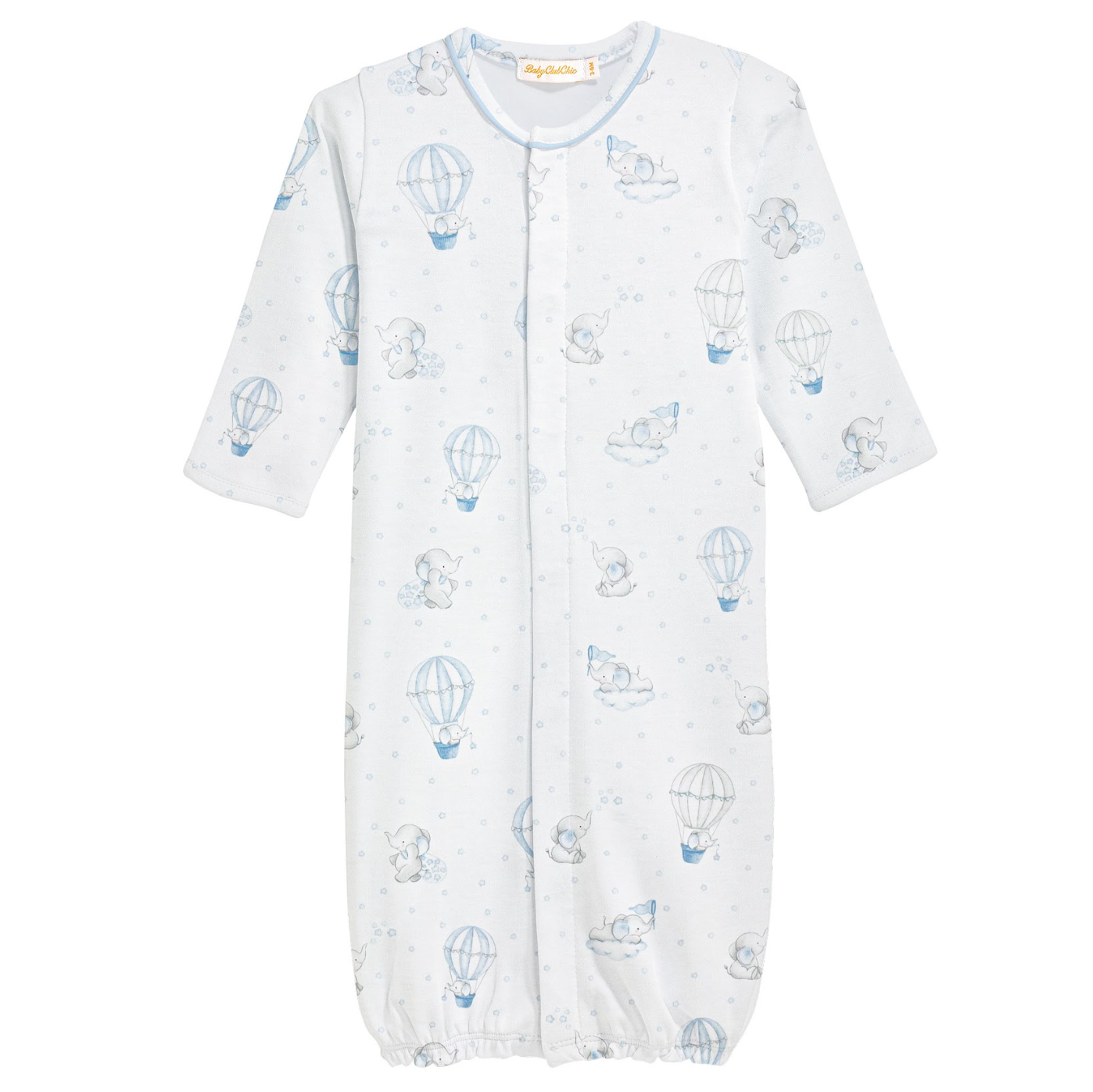 Piped Converter Gown, Blue Dreamy Air Balloons - Magpies Paducah