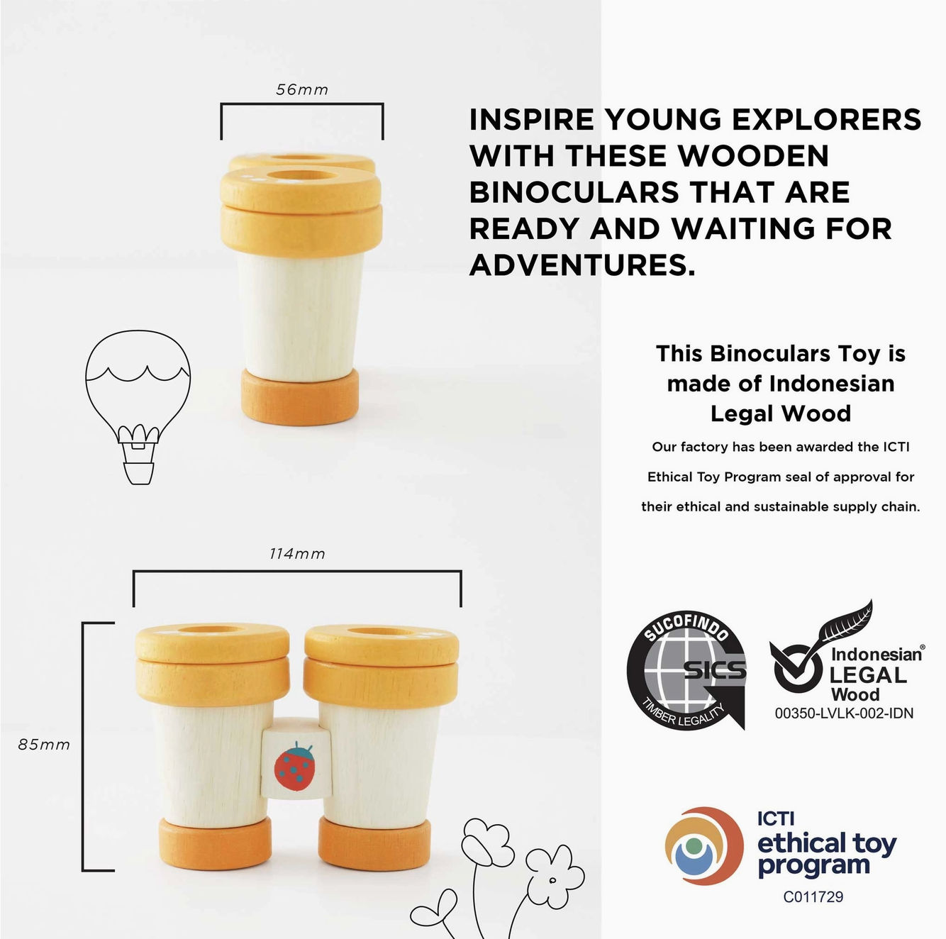 Explorer Kaleidoscope Binoculars - Magpies Paducah
