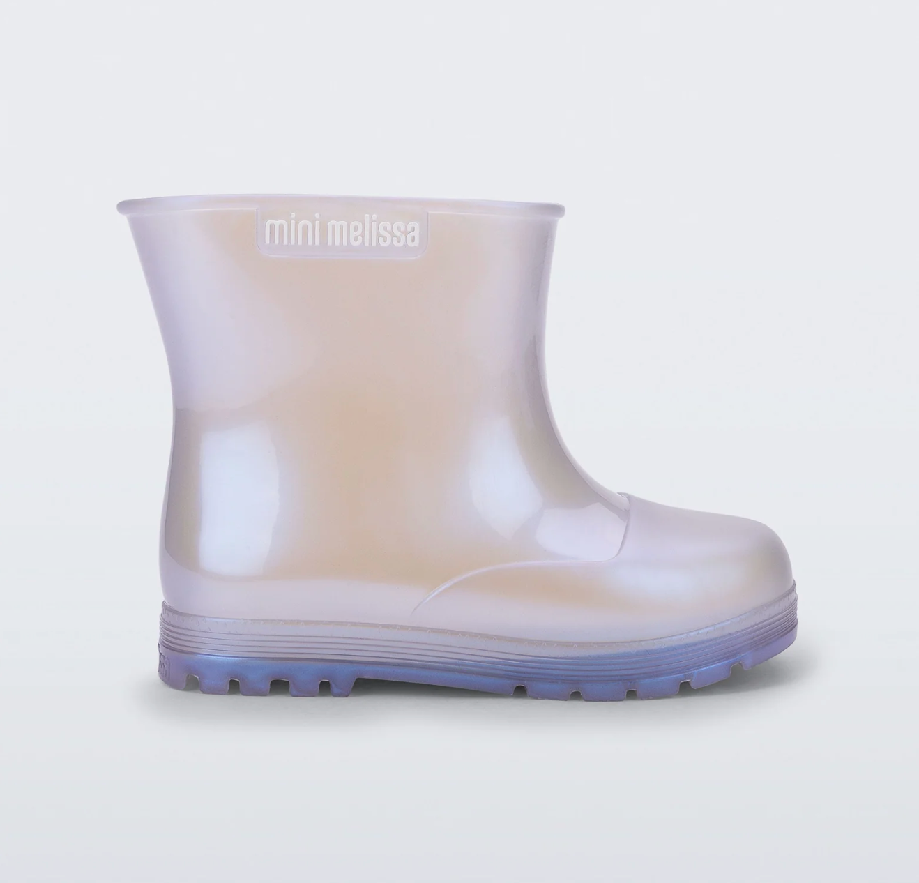 Mini Melissa Jelly Boots Welly in Pearly Blue Size 5