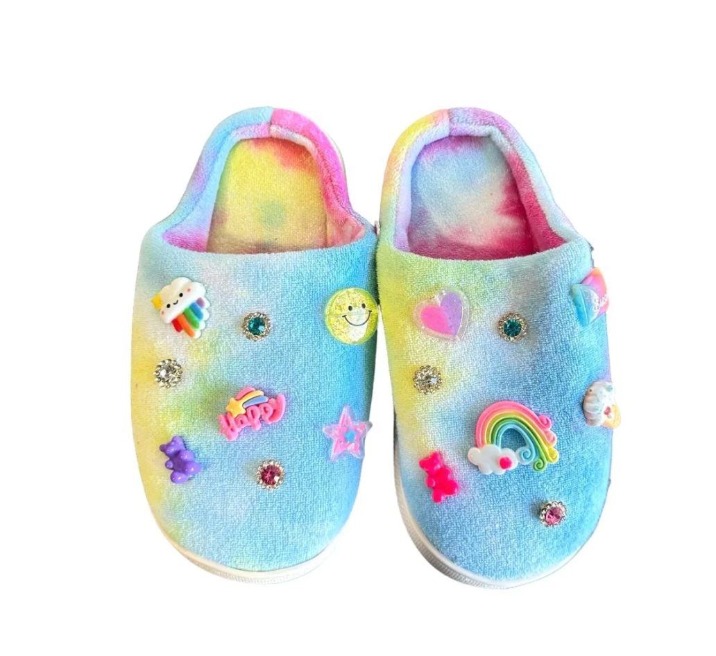 Slippers, Tie Dye Charms - Magpies Paducah