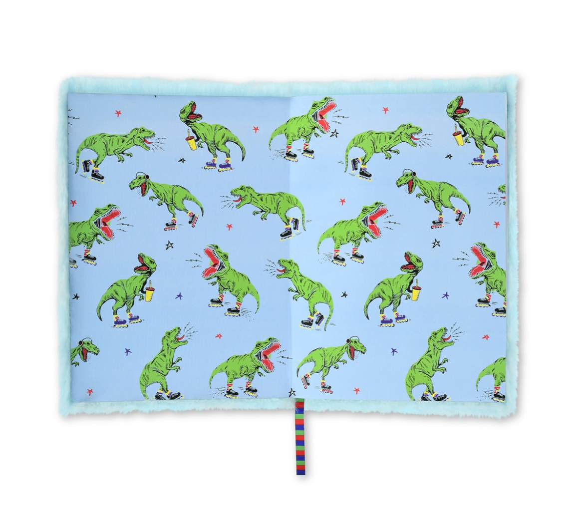 Skating Dino Furry Journal - Magpies Paducah