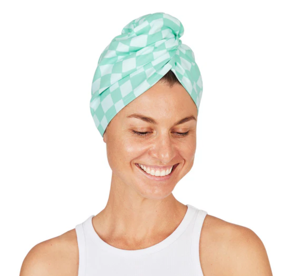 Hair Wrap, Check Mate - Magpies Paducah