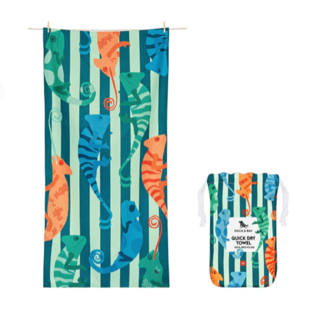 Quick Dry Towel, Large | Karma Chameleon - Magpies Paducah