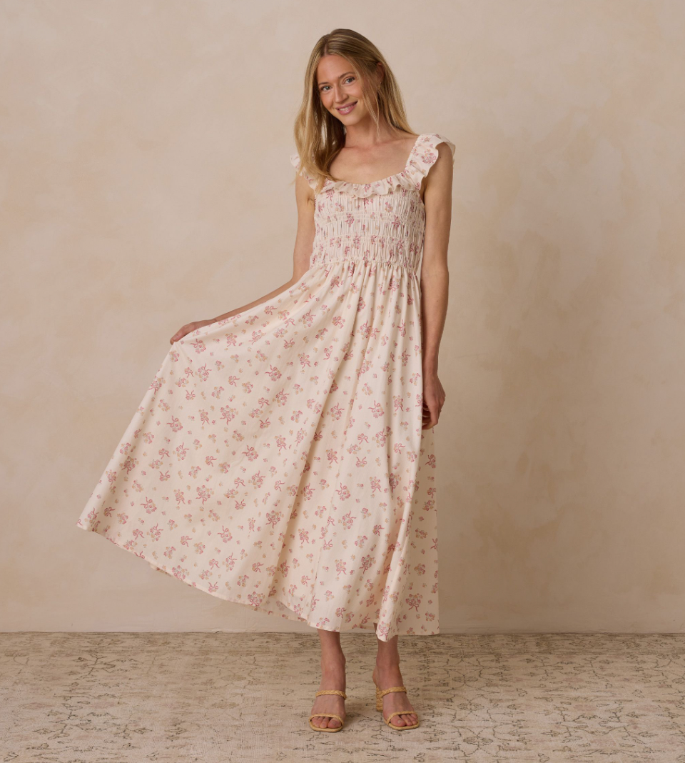 Women's Stella Dress, Bow Ditsy - Magpies Paducah