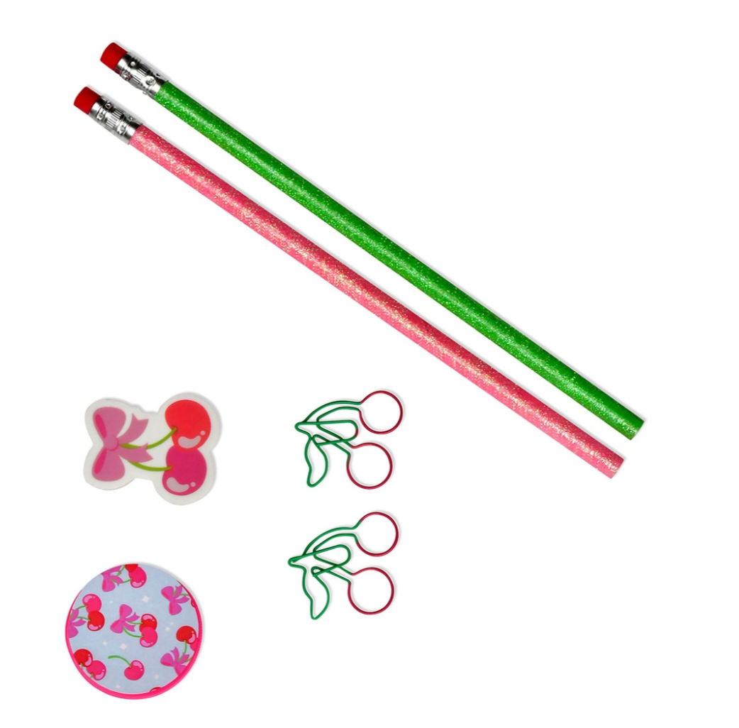 Stationary Set, Cheerful Cherries - Magpies Paducah