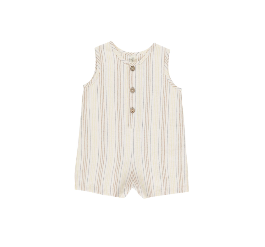 Maverick Romper, Summer Stripe - Magpies Paducah