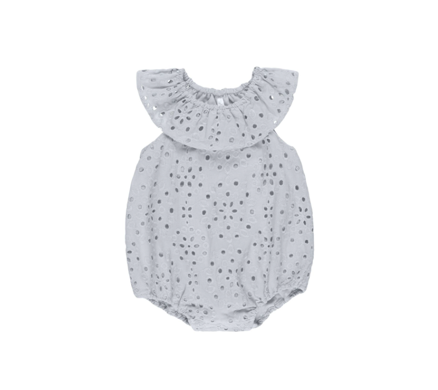 Myla Romper, Light Blue - Magpies Paducah
