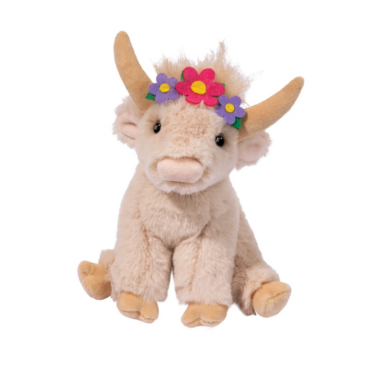 Laddie Mini Floral Highland Cow - Magpies Paducah