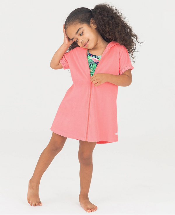 Terry Zip Cover Up, Bubblegum Pink - Magpies Paducah