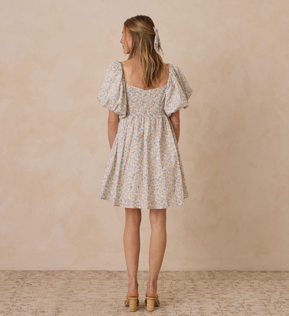 Women's Isabella Dress, Blue Garden - Magpies Paducah